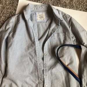 Light grey button up shirt size S